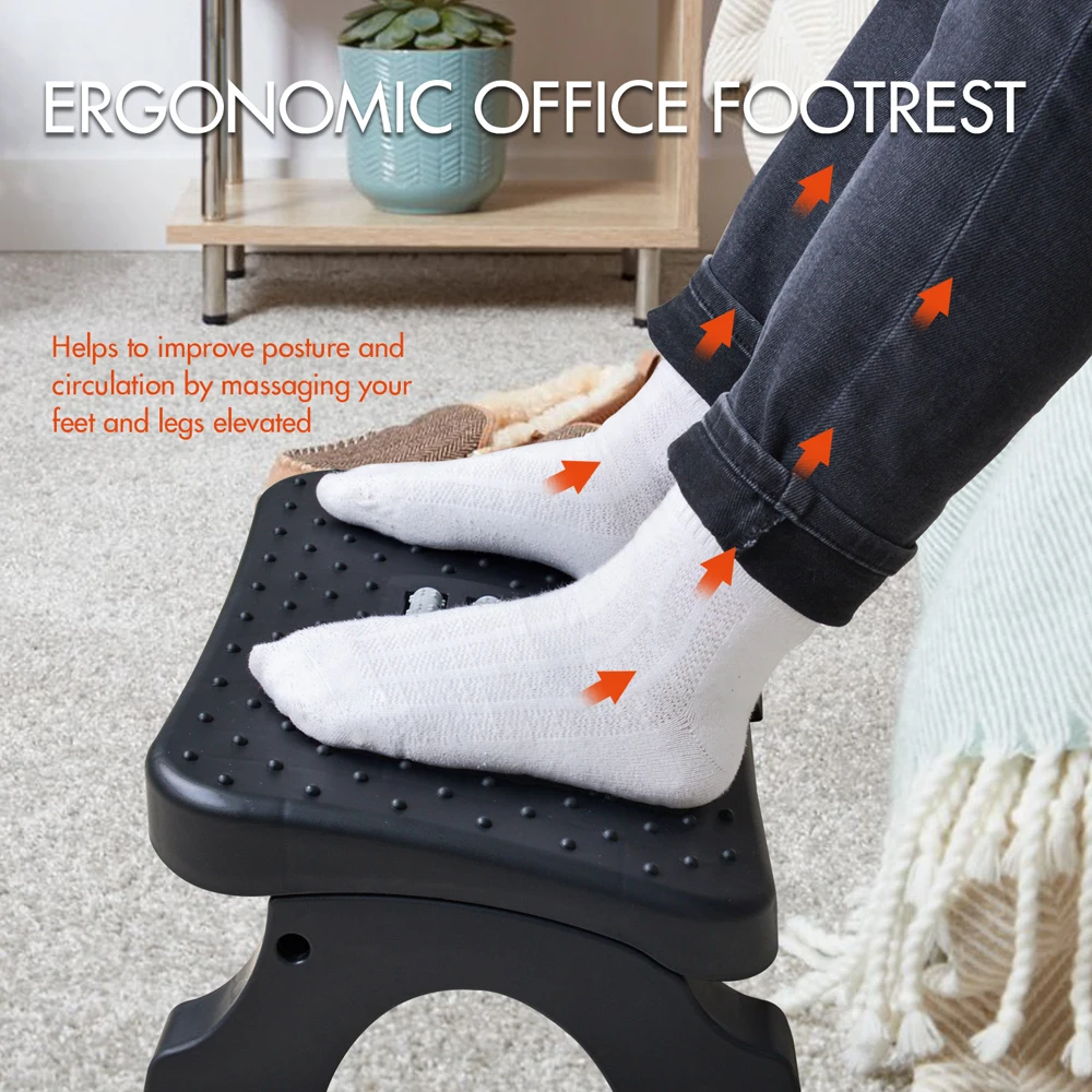 Footrest Under Desk - مسند قدم مريح تحت المكتب مع
