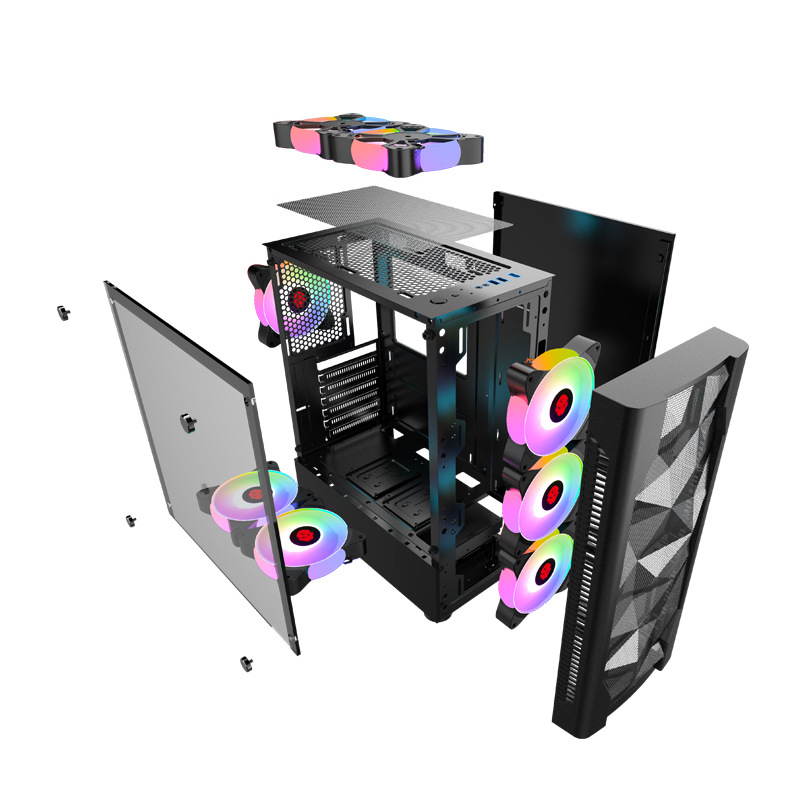 علبة كمبيوتر للألعاب مع لوحة ج - مراجعة Esports Gaming Pc Build وسعره